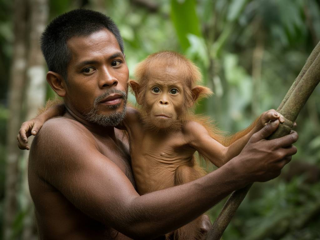 Borneo indonesie : randonner dans la jungle à la rencontre des orangs-outans