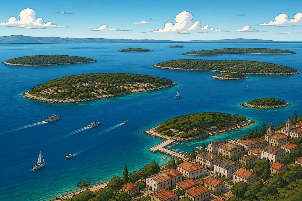 Archipel de Zadar carte : îles, accès et itinéraires pour bien préparer votre séjour