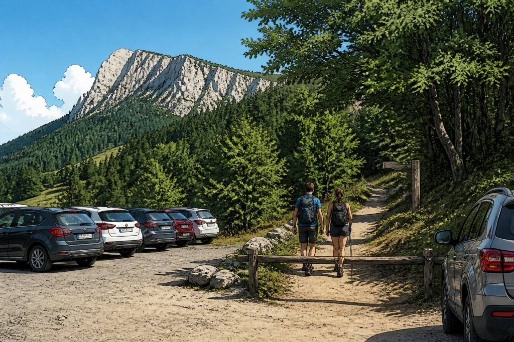 Parking de la sierre lans en vercors : accès et départ de randonnée
