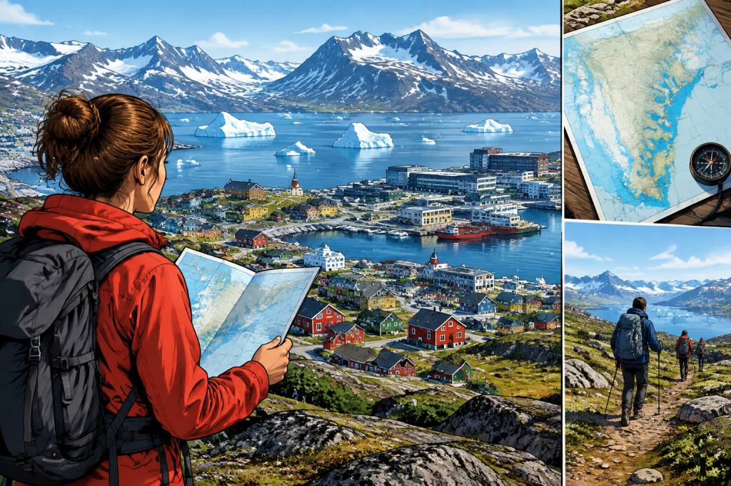 Nuuk carte : guide pour explorer la capitale du Groenland et ses sentiers de randonnée