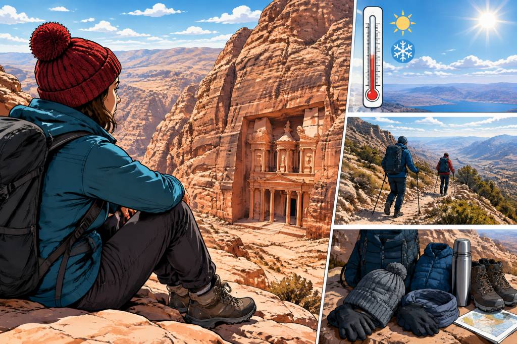 Jordanie température en décembre : climat et conseils pour randonner en hiver